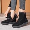 Snow boots thickened annual warm non-slip northeast short boots soft-soled cotton shoes