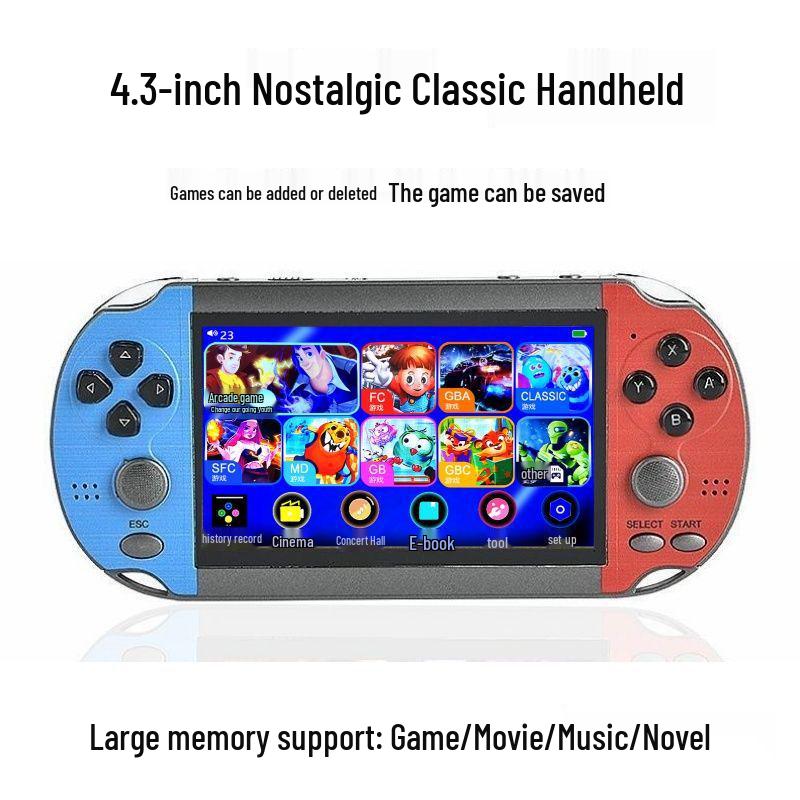 Nostalgic Rechargeable Handheld Game Console with Classic MP5: Three Kingdoms, Journey to the West & Pokemon. Free Shipping Included.