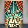 VITRIZE Gym Wall Art 12x8 Inches Modern Metal Iron Painting for Fitness Room Decor Core Strengthen Motivational 2D Flat Art
