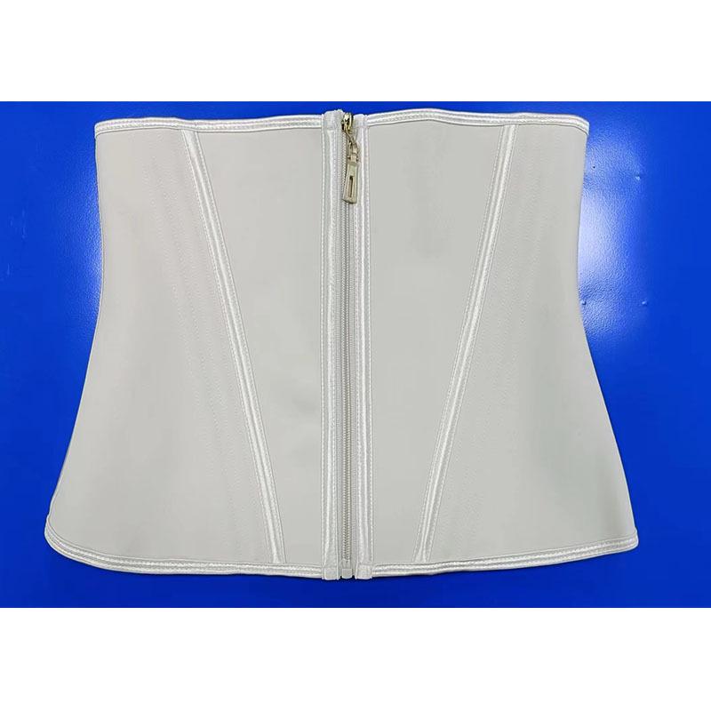 

Enhanced Zipper Waist Trainer with 13 Steel Bones for Fitness and Yoga - Four-Row Buckle Design. L тілесний
