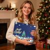 Weihnachtsüberraschung 24 Tage Countdown Geschenkbox Weihnachts-Countdown-Kalender Leere nachfüllbare Fächer für Teenager Kinder