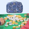Empty American Mahjong Tile Bag Organizer Handbag Gift Zipper with Handle Portable Storage Travel