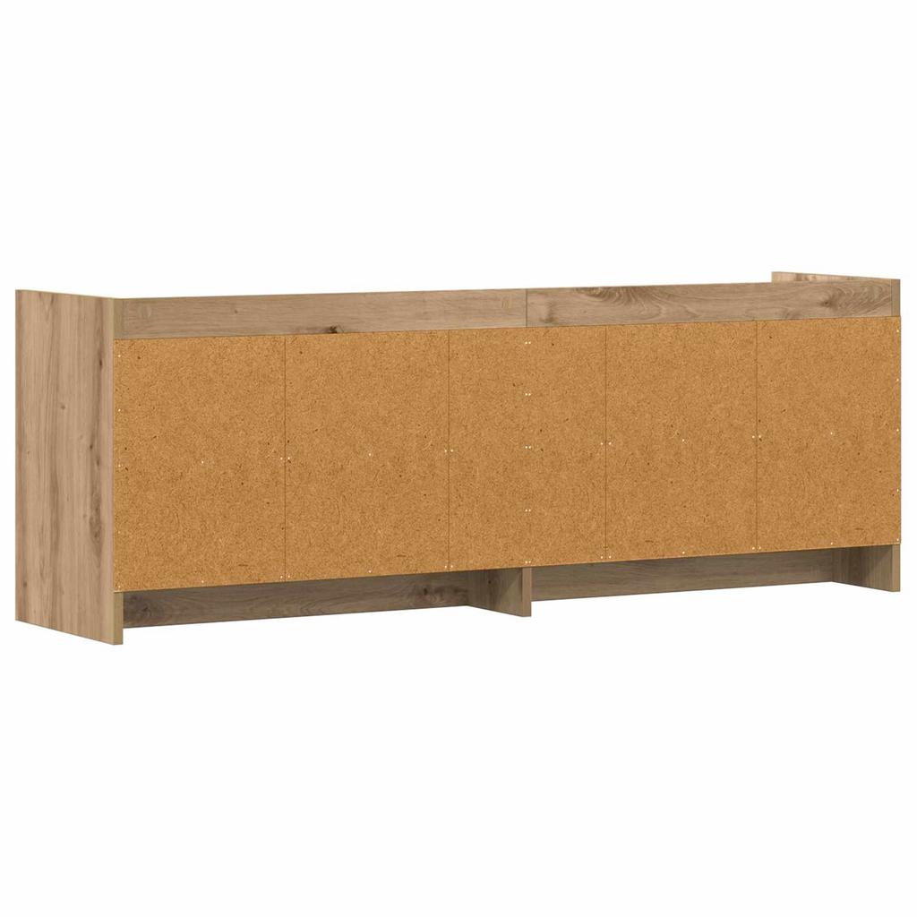 TV Stand 135 x 33 x 47 cm Artisan Oak Wood Based Material