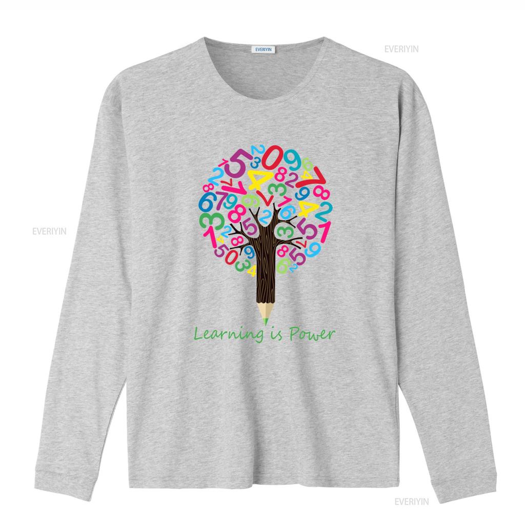 National Numeracy Day Maths Number Tree T Shirt for Boys Girls Kids Learning is Power Design vintage Washed Casual Soft