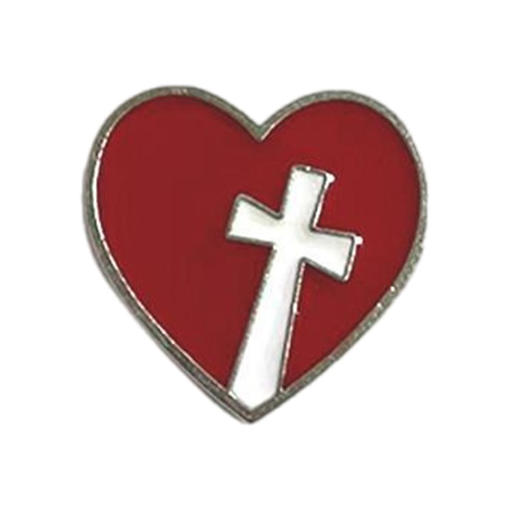 Trendy Heart Brooch Decorative Pin Fashion Badge Alloy Texture Clothing Jewelry for Youthful Style and Individuality