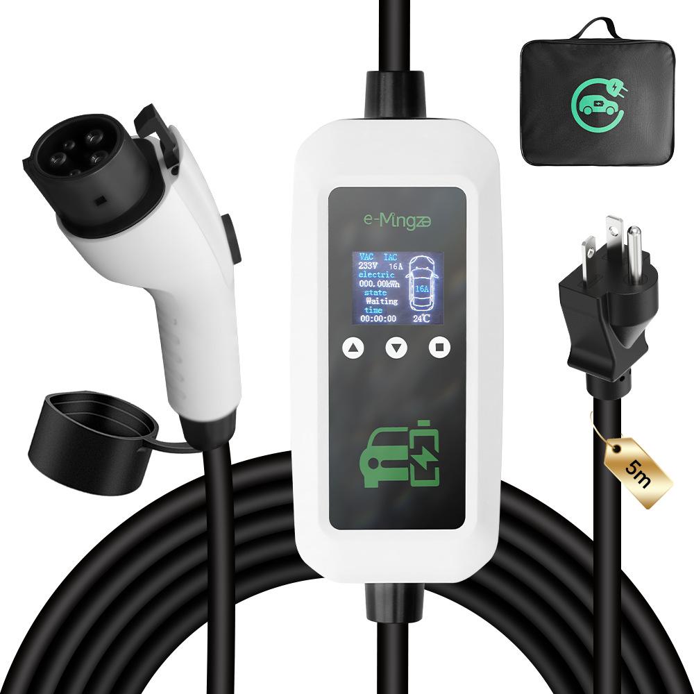 Carregador Portátil para VE J1772 para América do Norte, Japão, Taiwan e Coreia