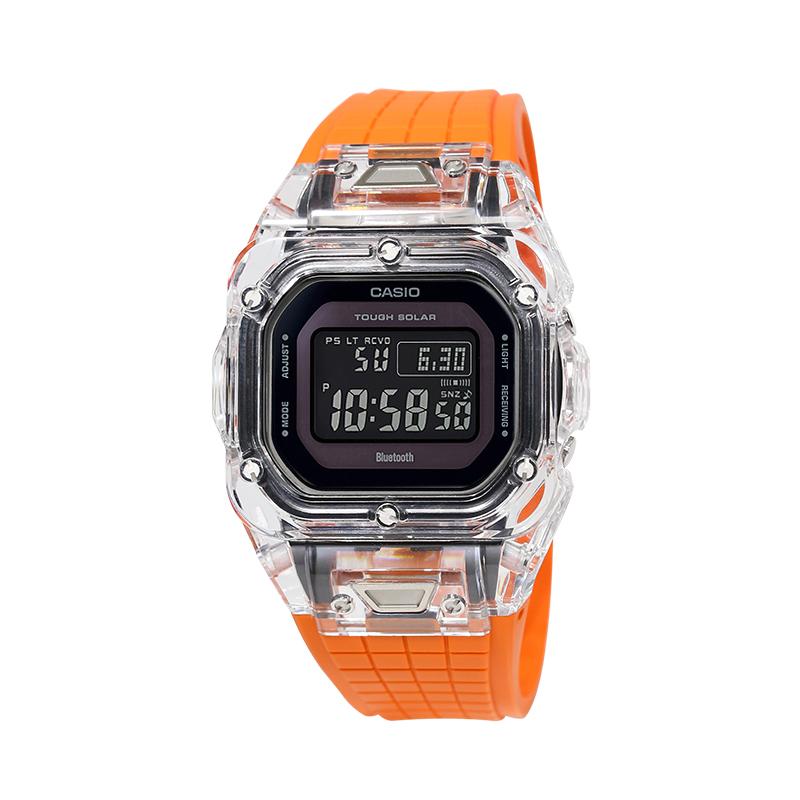 CASIO Custom Collection GW B5600BC 1B Solar Movement Rubber Strap Watch Unisex Black Dial GW-B5600BC-1B(Watch4--) Transparent Hermes Orange