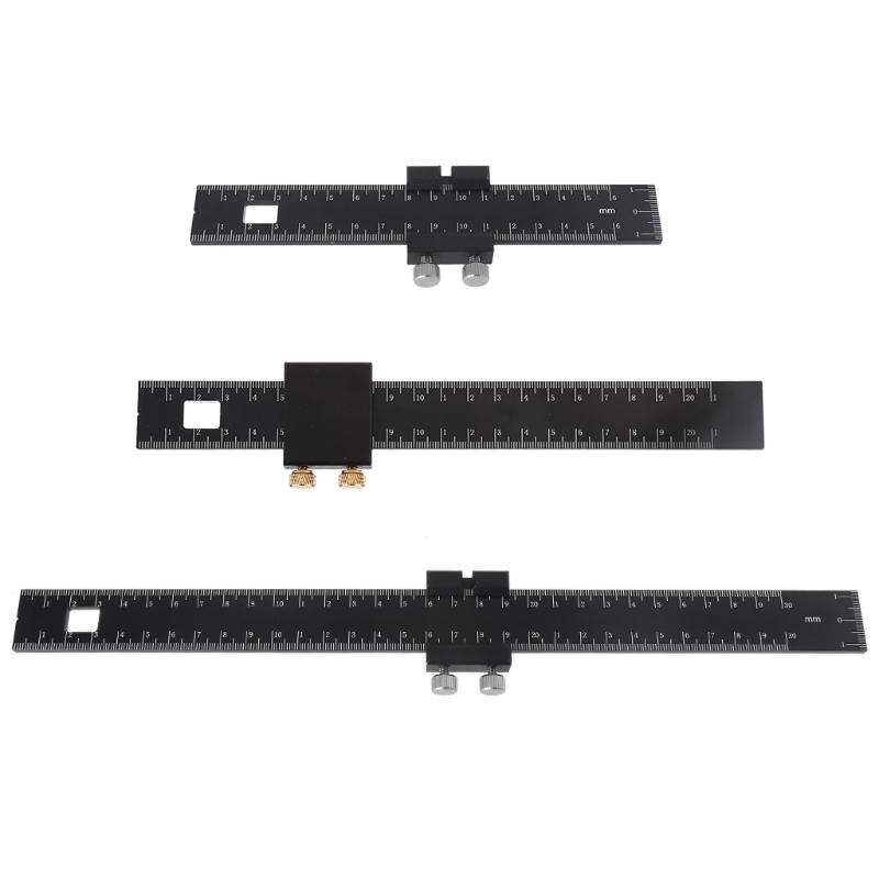 Precision Pocket Ruler Woodworking by Clear Style | Inch and Metric Indicators Professional Woodworking for T Track Rule