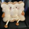 1 PC Car Lumbar Support Cute Toast Cushion Butt Cushion Office Chair Cushion Chair Bedroom Floor Butt Cushion