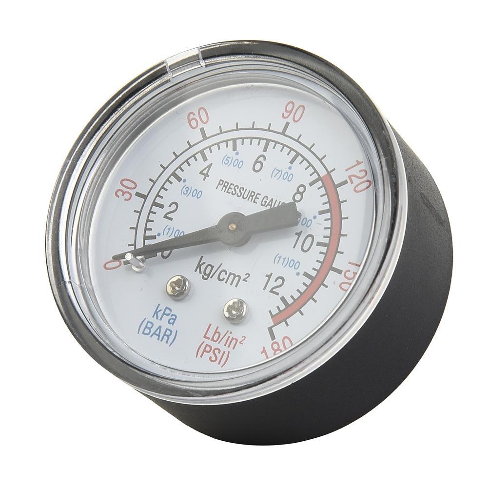 50mm 1/4in Thread 0-180 PSI 0-12 Bar Air Pressure Gauge For Air Compressor