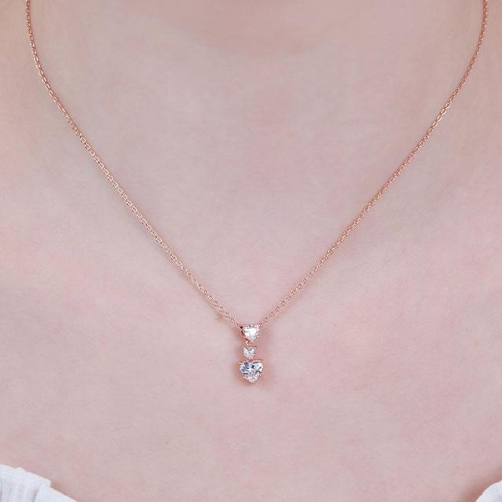[ELLE Jewelry] Bling Heart Necklace ELBRNN230