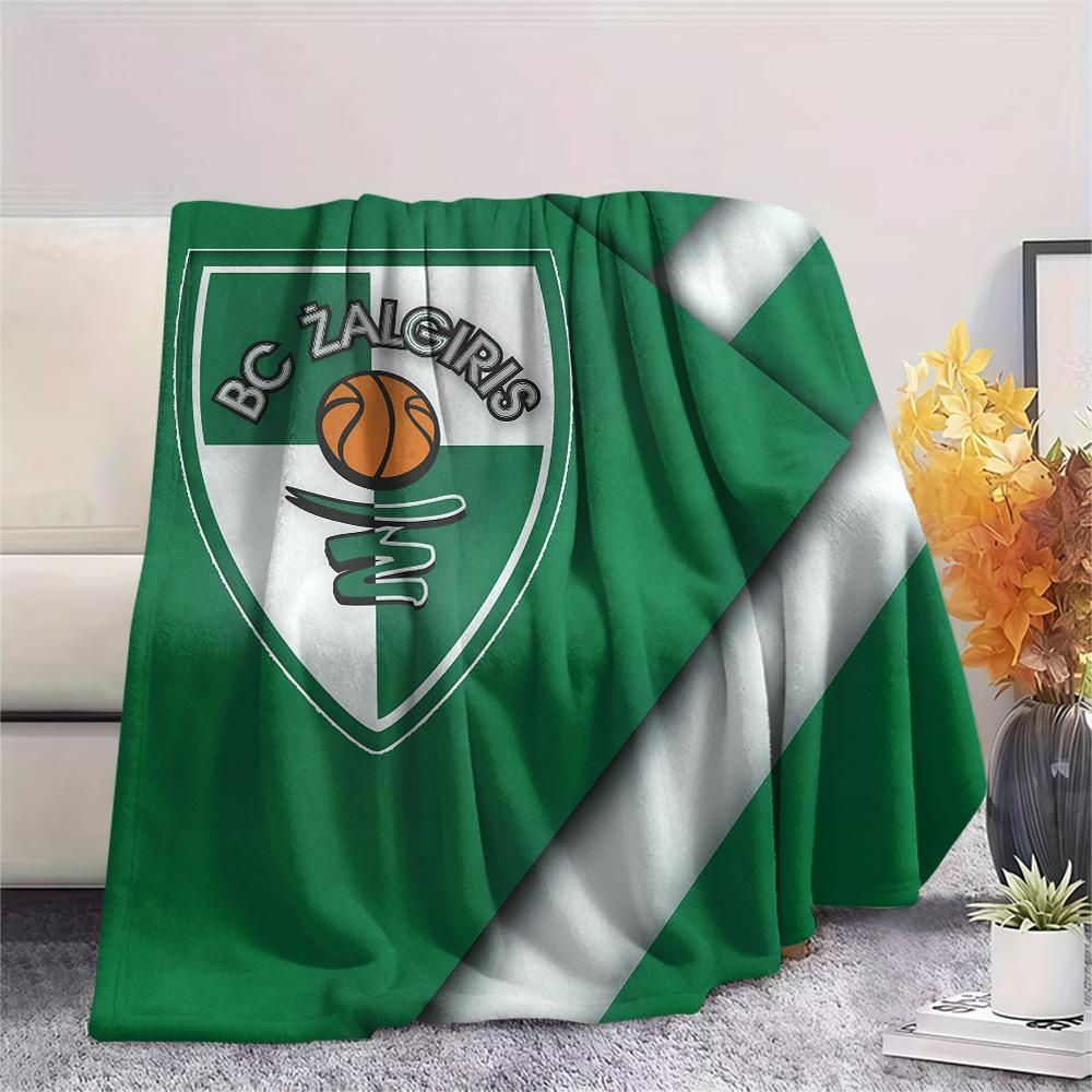 BC Žalgiris  Print Flannel Blanket, High quality Comfortable for All Seasons, Home Decor, Warmth and Comfort