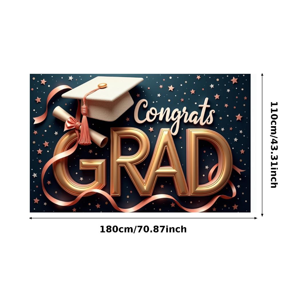Event Banner Diploma Design Graduate Banner Graduation Decor Star Decoration Photo Prop For University Ceremony Academic
