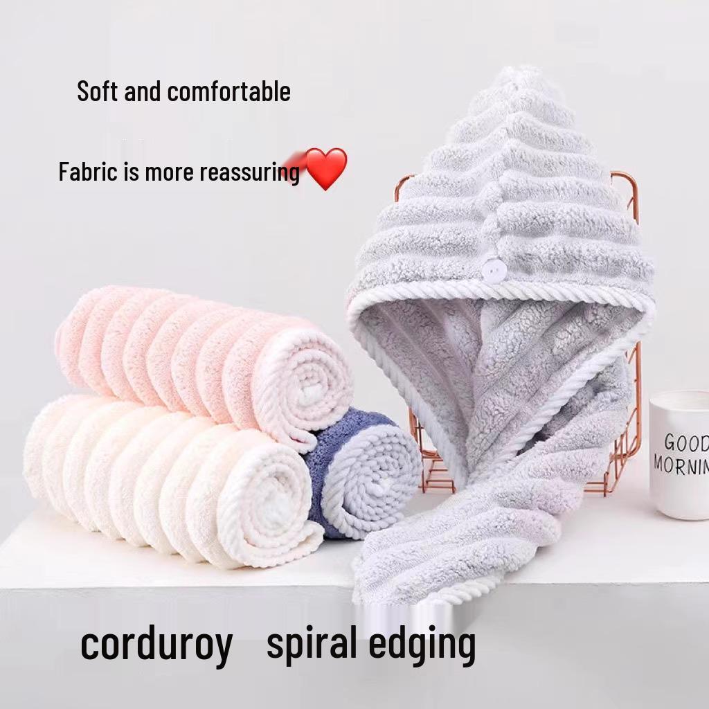 Women's Quick-Dry Super Absorbent Hair Towel Cap - Extra Thick, Double Layer, 2025 Style Bath Cap