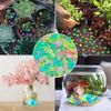 Glow-in-the-Dark Pebbles Mixed Colors 1cm Luminous Garden Stones Colorful Aquarium Stones Resin Glowing Pebbles for Outdoor Landscaping Walkways