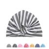 Kids Bunny Ear Hat Stripe Turban Baby Cap Head Wrap Adornments Rabbit Headdress