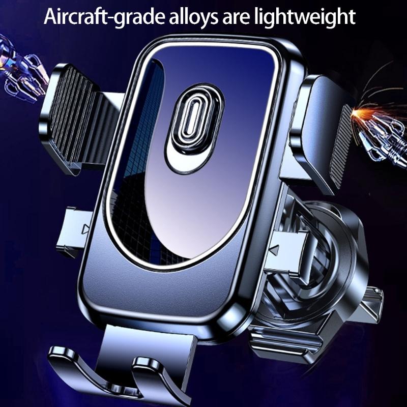 Anti Shake Car Phone Mount Easy Installation Spirals Hook for Stable Navigation 360 Degree Viewing Portrait Landscape