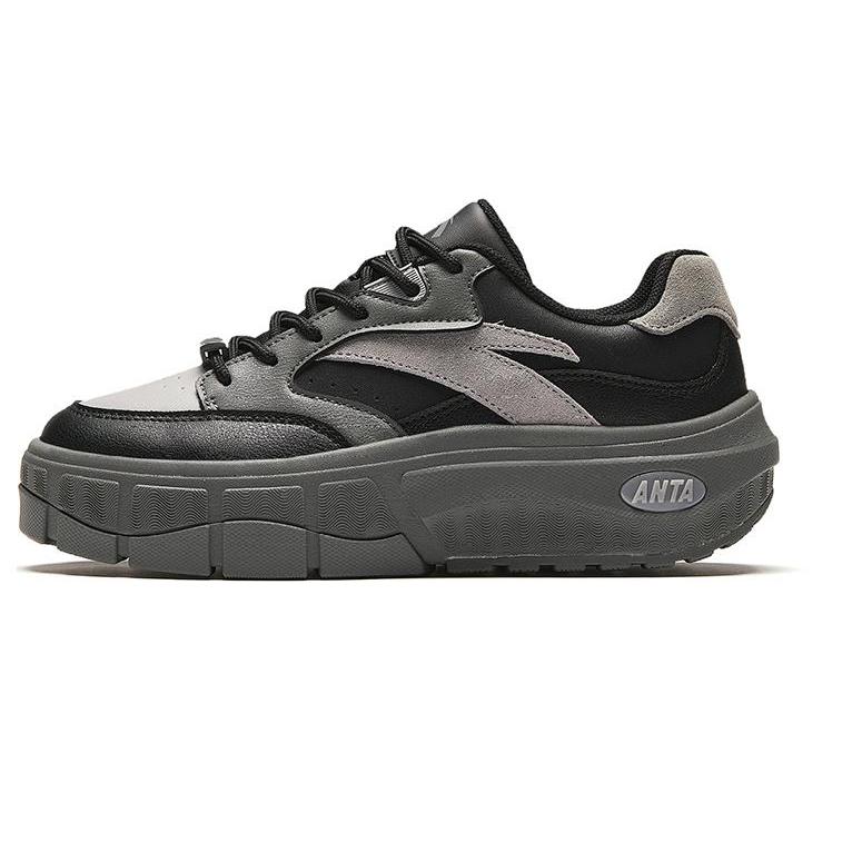 

New Anta Anti Slip Wear Resistant Low Top Casual Shoes Women s Gray 122418086-1 36