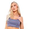 Missy Empire Womens/Ladies Pinstripe Scoop Neck Tailored Crop Top