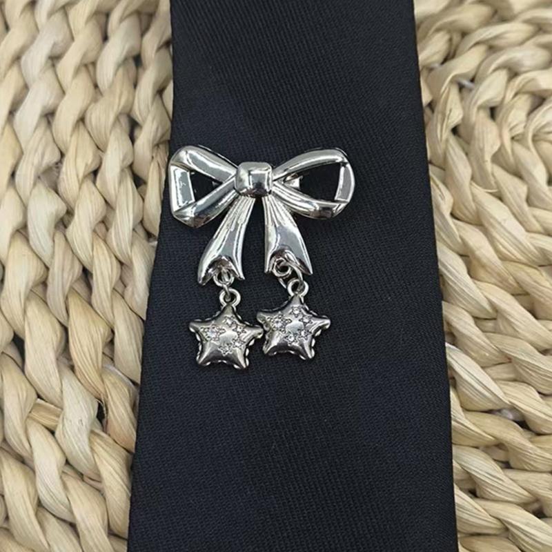 Jk Uniform Black Ties Metal Chain Butterfly Collar Japan Jk seifuku Cosplay Pre-tied Tie Schoolgirl JK Suit Neckwear