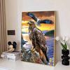 Eagle Diamond Art Kit, 5D DIY Animal Dot Diamond Cross Stitch Crafts and Crafts Suitable for Decorating Home Murals