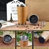 Personalized Bamboo Thermos Insulated Mup Creative Bamboo Insulated Water Bottle Heated Travel Cup Office Cup