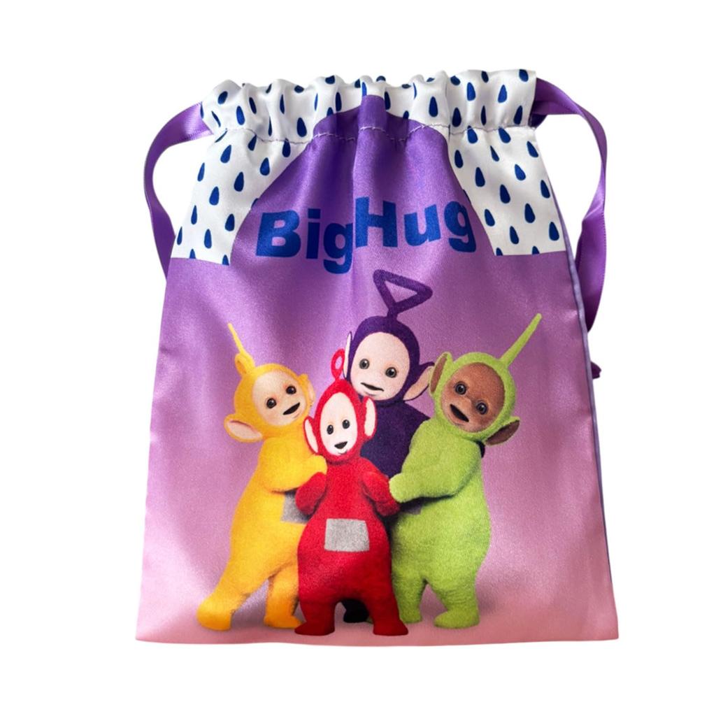 Small Planet Teletubbies Ribbon Drawstring Bag E-O