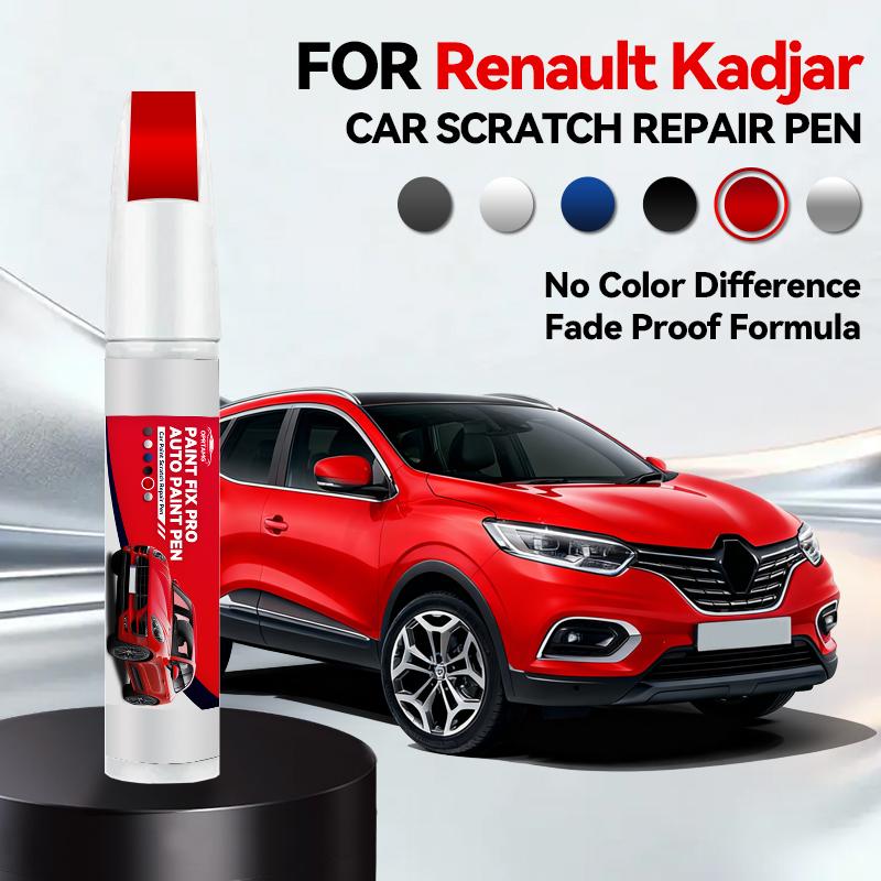 Für Renault Kadjar Autolack Reparaturstift Ausbesserungsstift Kratzerentferner DIY Auto Zubehör Weiß QYA Blau RPR Schwarz GNE Braun Rot NNP rot