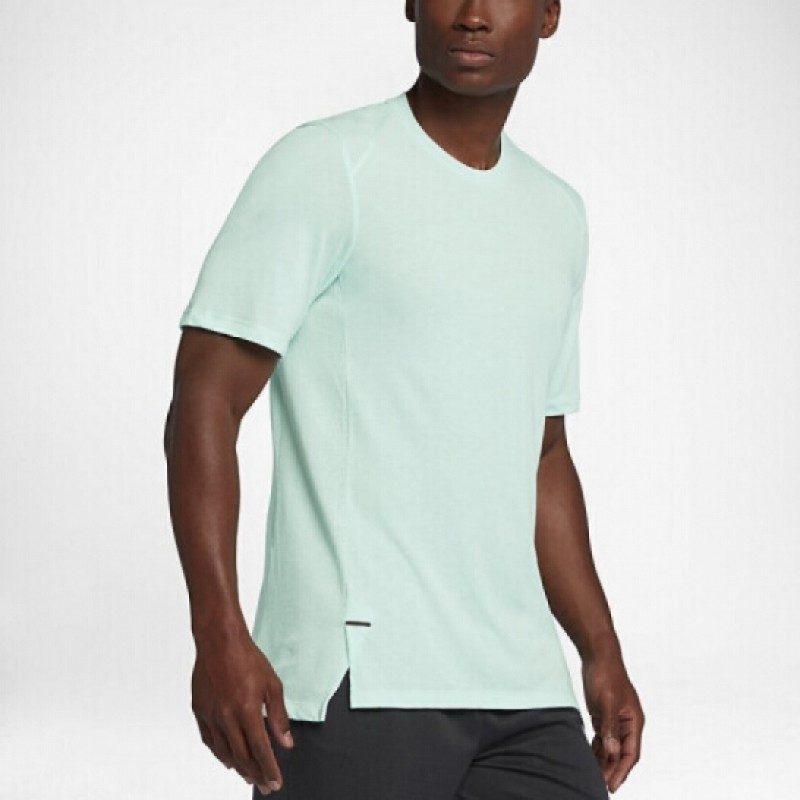 Nike T Shirts Men's Green Crew Neck Moderate 895207-357