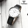 Toleuso T41L-Ssbk The Classic Quartz Couple Watch Men'S & Women'S Leather Watch