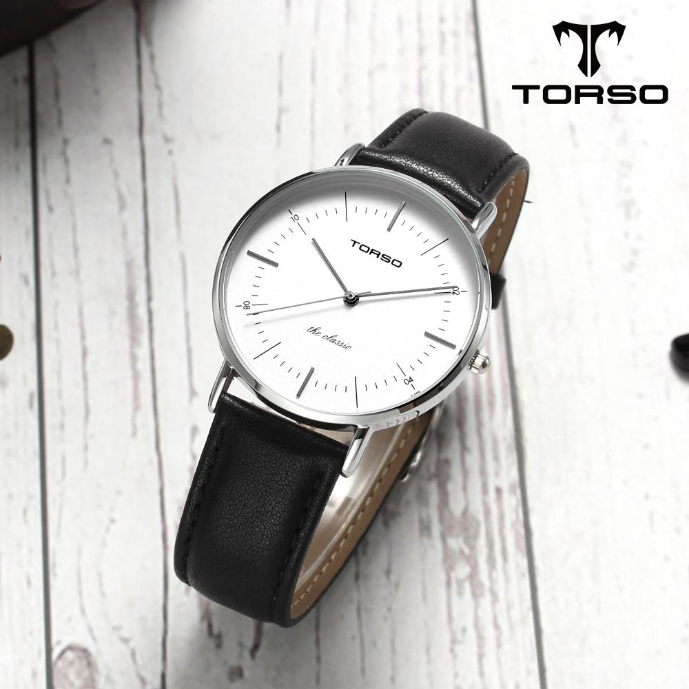 Toleuso T41L-Ssbk The Classic Quartz Couple Watch Men'S & Women'S Leather Watch