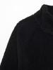 European-American Style Women's Winter Fleece Long Coat with Stand-Up Collar - Versatile, Warm Outerwear