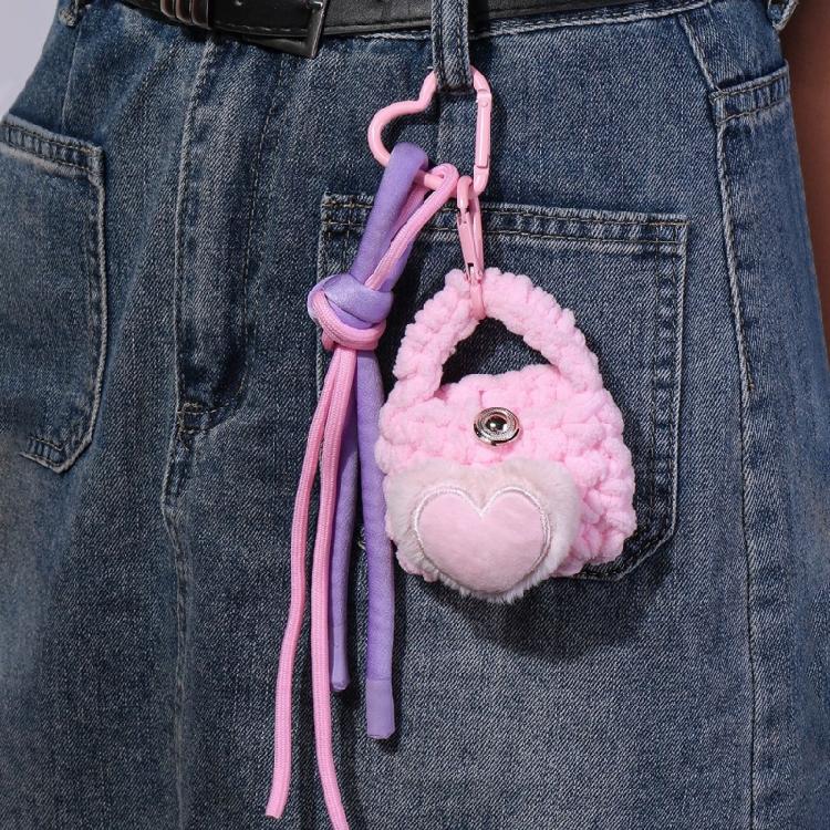 Trendy Love Heart Mobile Cover and Keychain Charm Pendant for Youthful Styles Lovers Sturdy Protective Materials