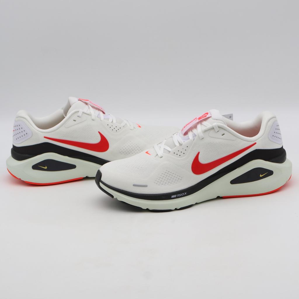 HJ1102-106 Nike Structure 26 Road Running Shoes White Medium Ash (Men's)
