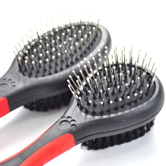 Dog Hair Comb Exquisite Hand Held Double-sided Pet Grooming Brush for Household