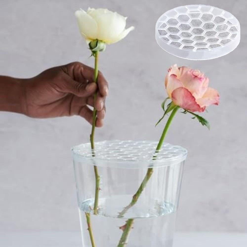 Reuseable Vase Grid Insert Flower Arrangements Supplies Flower Stem Holder Flower Display