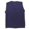 Anglo-Italian Excellent condition wool faux pocket knit vest, men's, navy, size S Best S NavyUsed