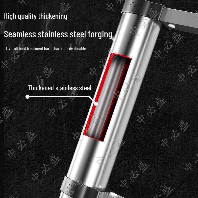 Heavy-Duty Stainless Steel Foldable Multi-Purpose Ladder