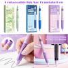 New Cartoon Fountain Pen Replaceable Ink Sac Gel Pen Grip Posture Correction Neutral Pen Replaceable Ink Sac Pens