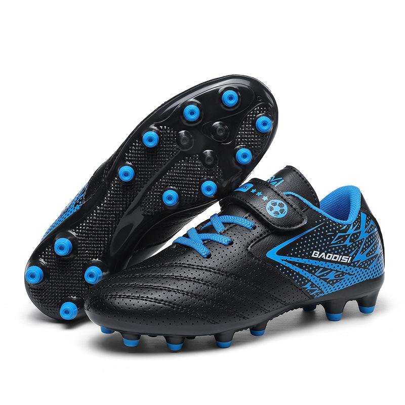 

Velcro football shoes new children breathable long broken nails boys elementary school girls school professional game training shoes 28