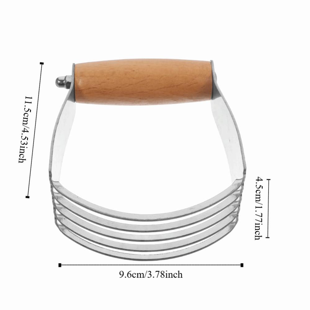 Edelstahl Teigrührer Manuell Teigkneter Backwerkzeug Butterfass Kartoffel
