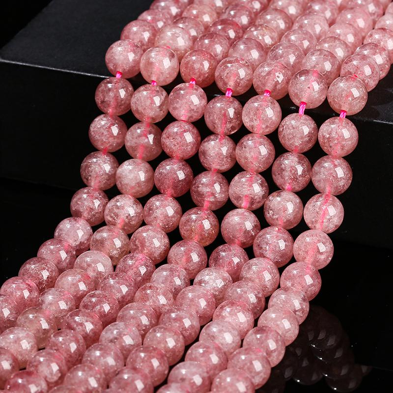 1A Natural Stone Dark Red Garnet Bead Round Loose Spacer 4 6 8 10mm Pick Size For Jewelry Making Diy Necklace Bracelet Accessory
