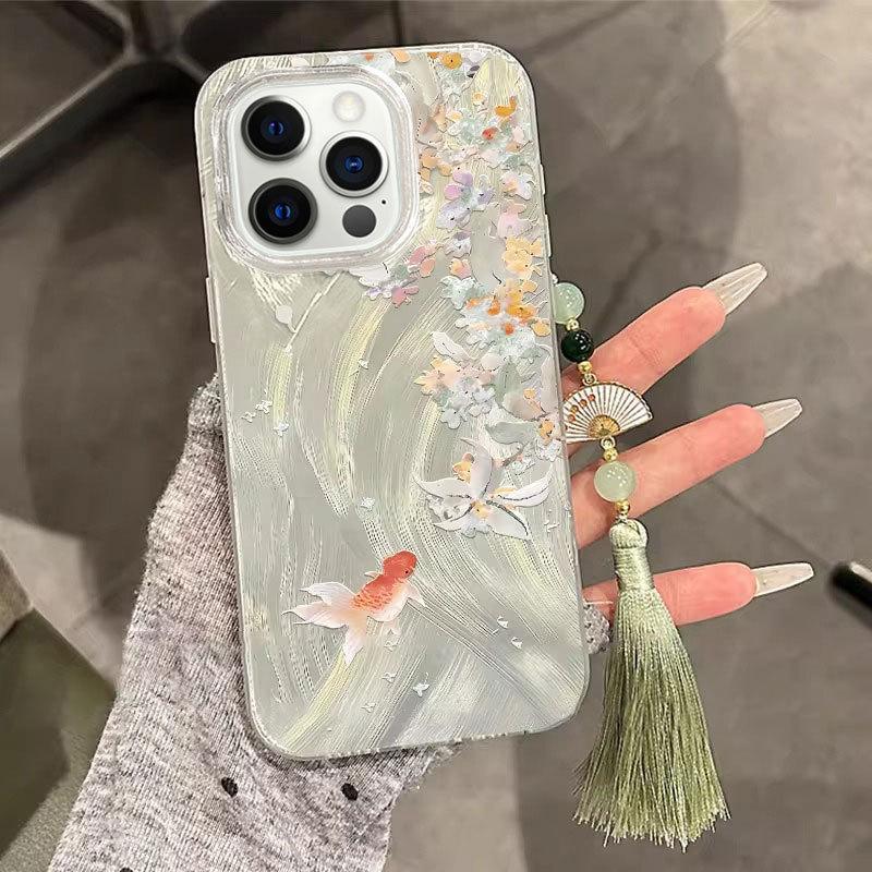 Osmanthus Koi for Apple 17promax Cartoon for IPhone16plus Mobile Phone Case New 15pro Advanced