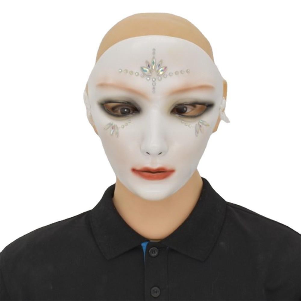 Butterfly Knot Sticky Rhinestones And Butterfly Mechanical Pattern Mask With Rhinestones For Themed Events And Stage Performances