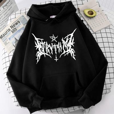 Sweat-shirt à capuche à manches longues pour femmes, Streetwear gothique avec lettres Y2k, décontracté, ample, vêtements pour femmes