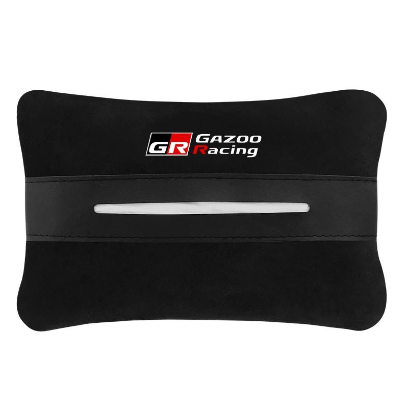 

Car Suede Tissue Box Seat Back Storage Bag For Toyota Gr Sport Gazoo Racing C-Hr Rav4 Camry Mirai Avensis Prado Auto Styling чёрный