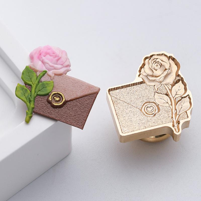 Embossed Plants Flowers Lacquer Seals and Seals Are for Stamps Wedding Invitations Gift Packaging and Decoration