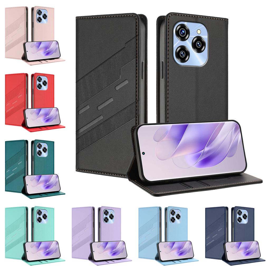 Magnetic Luxury Leather Wallet Flip Case for Oukitel C50 C51 C53 WP50 WP52 5G Phone Cover Shockproof Card Slots | Classic Design