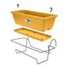 ELHO Balcony Box Barcelona Allin1 - L 50 X W 28 X H 19 Cm - Balcony, Outdoor - 100% Recycled - Yellow
