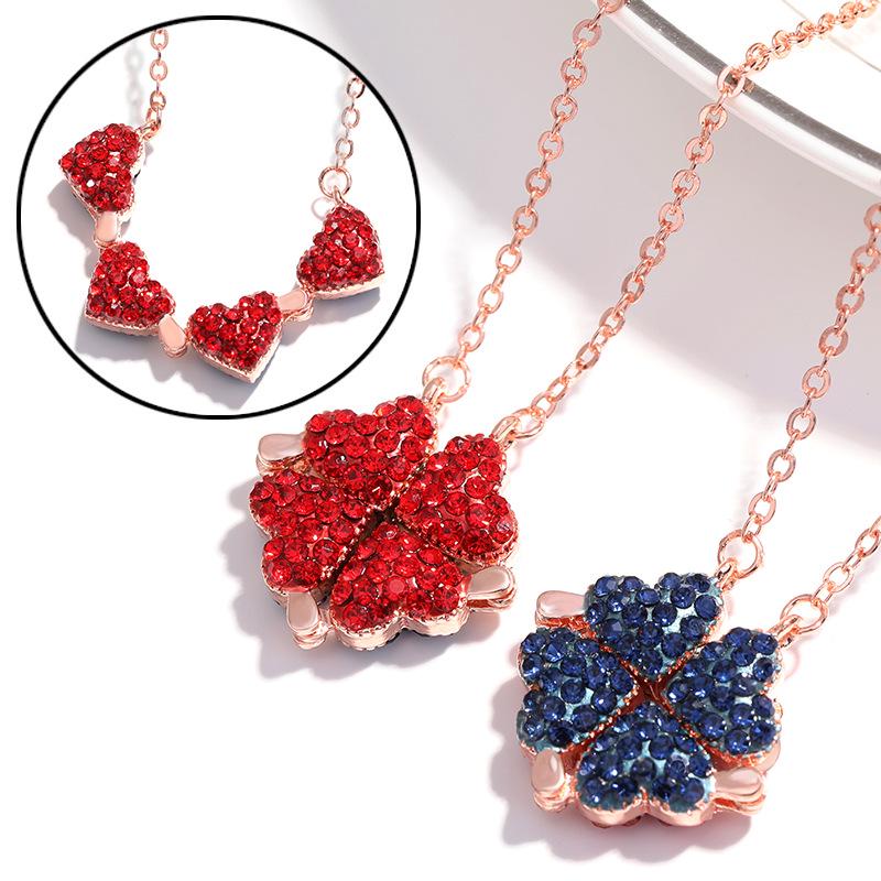 Four Leaf Fashionforward Clover Necklace For Women In Premium Gold And Silver Finishes